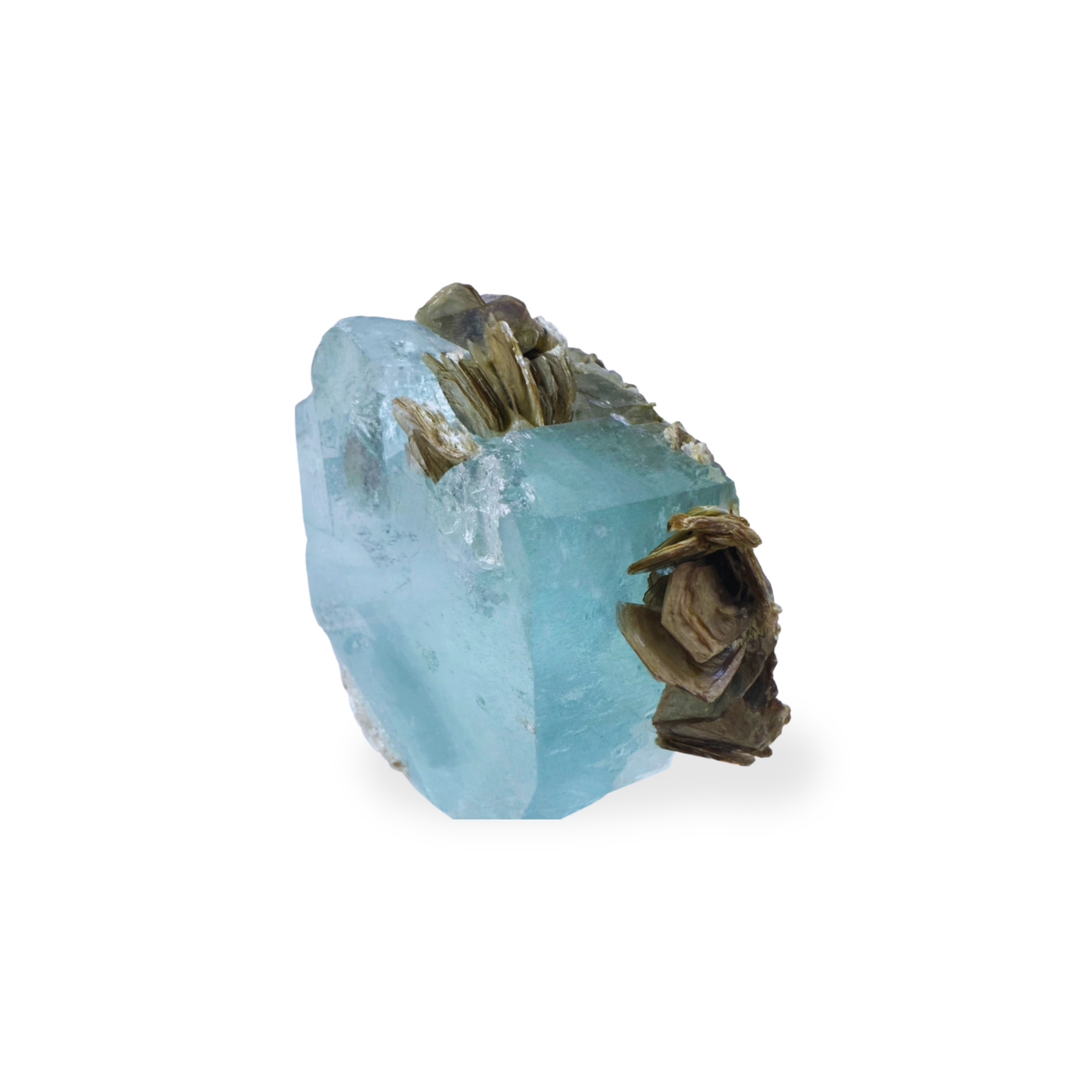 Aquamarine with Muscovite – Natural Mineral Specimen