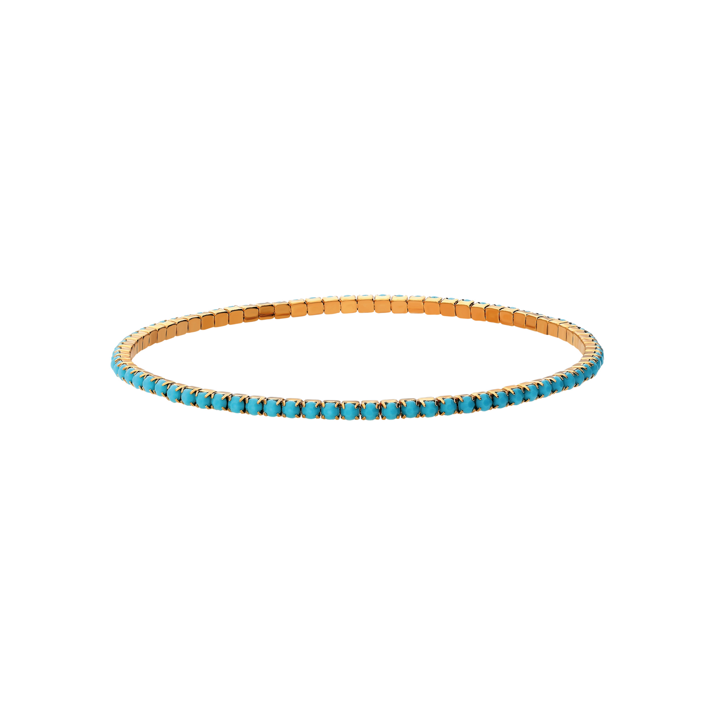 Elastic Turquoise Tennis Bracelet