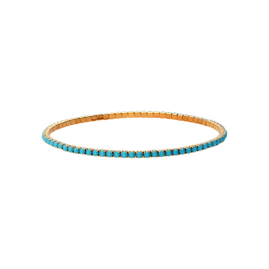 Elastic Turquoise Tennis Bracelet