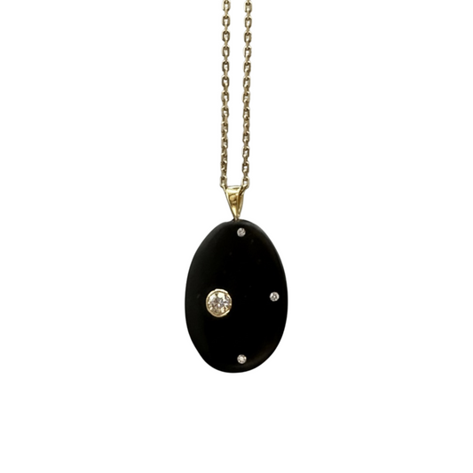 Pebble Diamond Pendant Necklace
