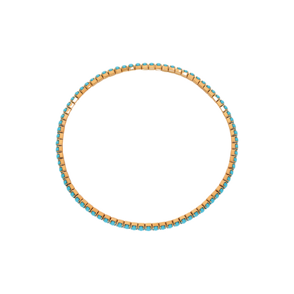 Elastic Turquoise Tennis Bracelet