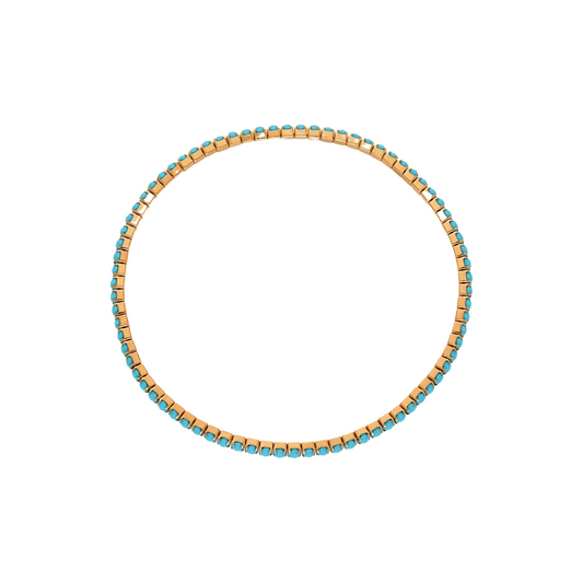 Elastic Turquoise Tennis Bracelet