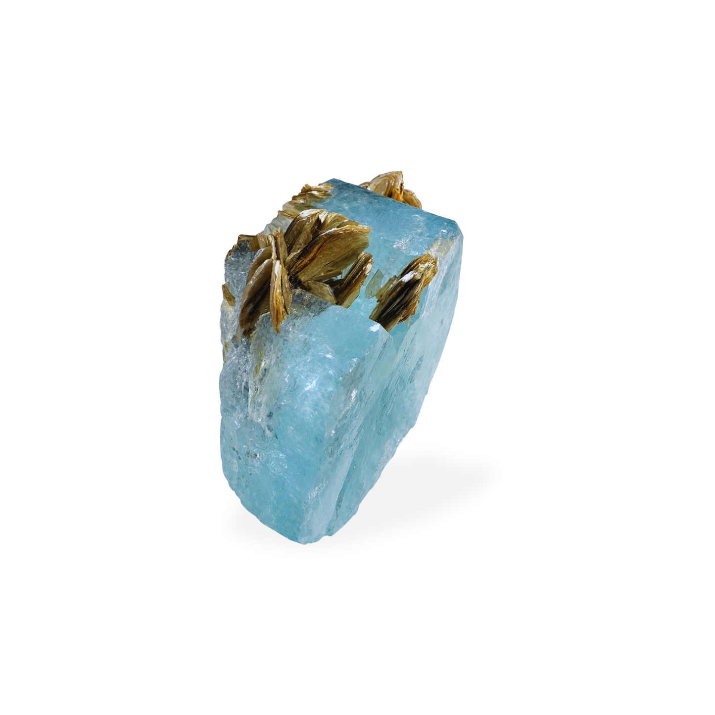 Aquamarine with Muscovite – Natural Mineral Specimen
