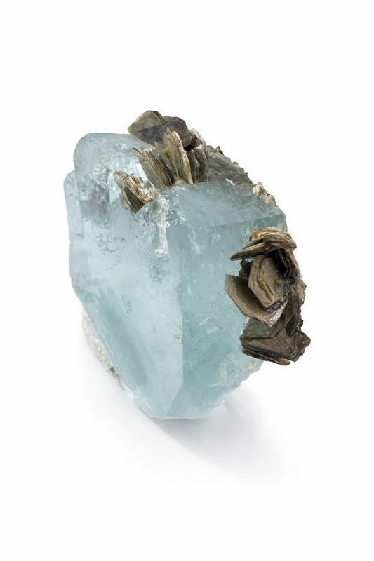 Aquamarine with Muscovite – Natural Mineral Specimen