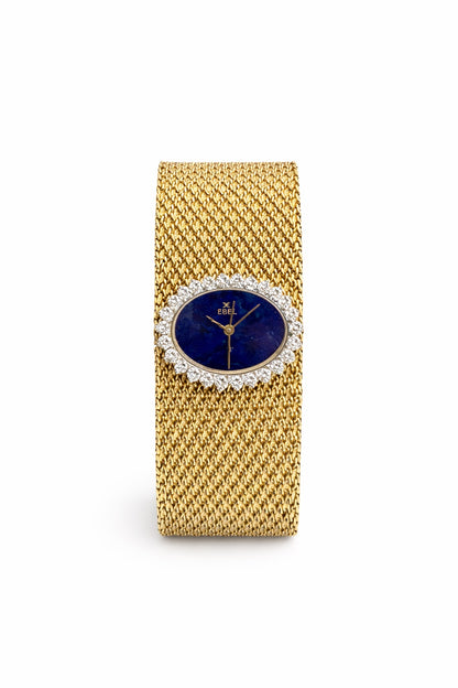 Ebel Diamond & Lapis Lazuli Vintage Swiss Bracelet Watch – 1960s