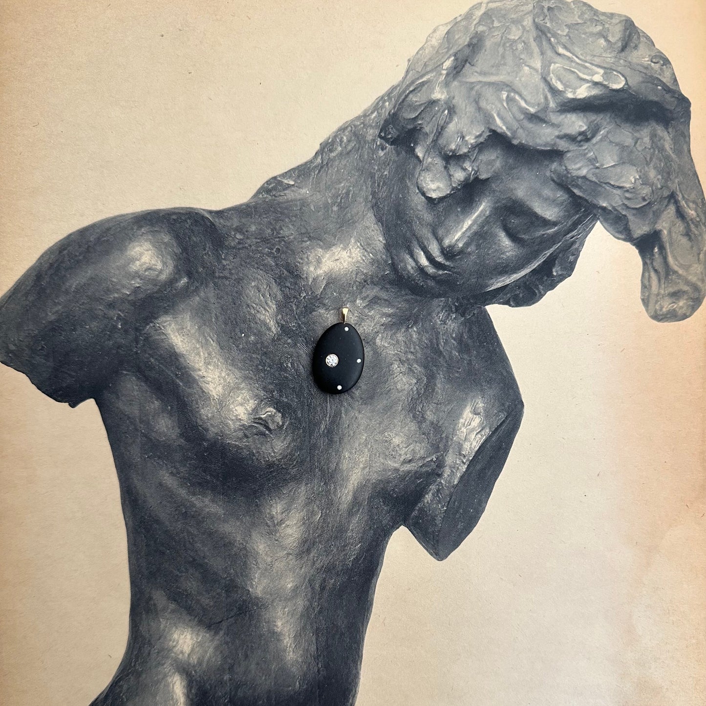 Pebble Diamond Pendant Necklace