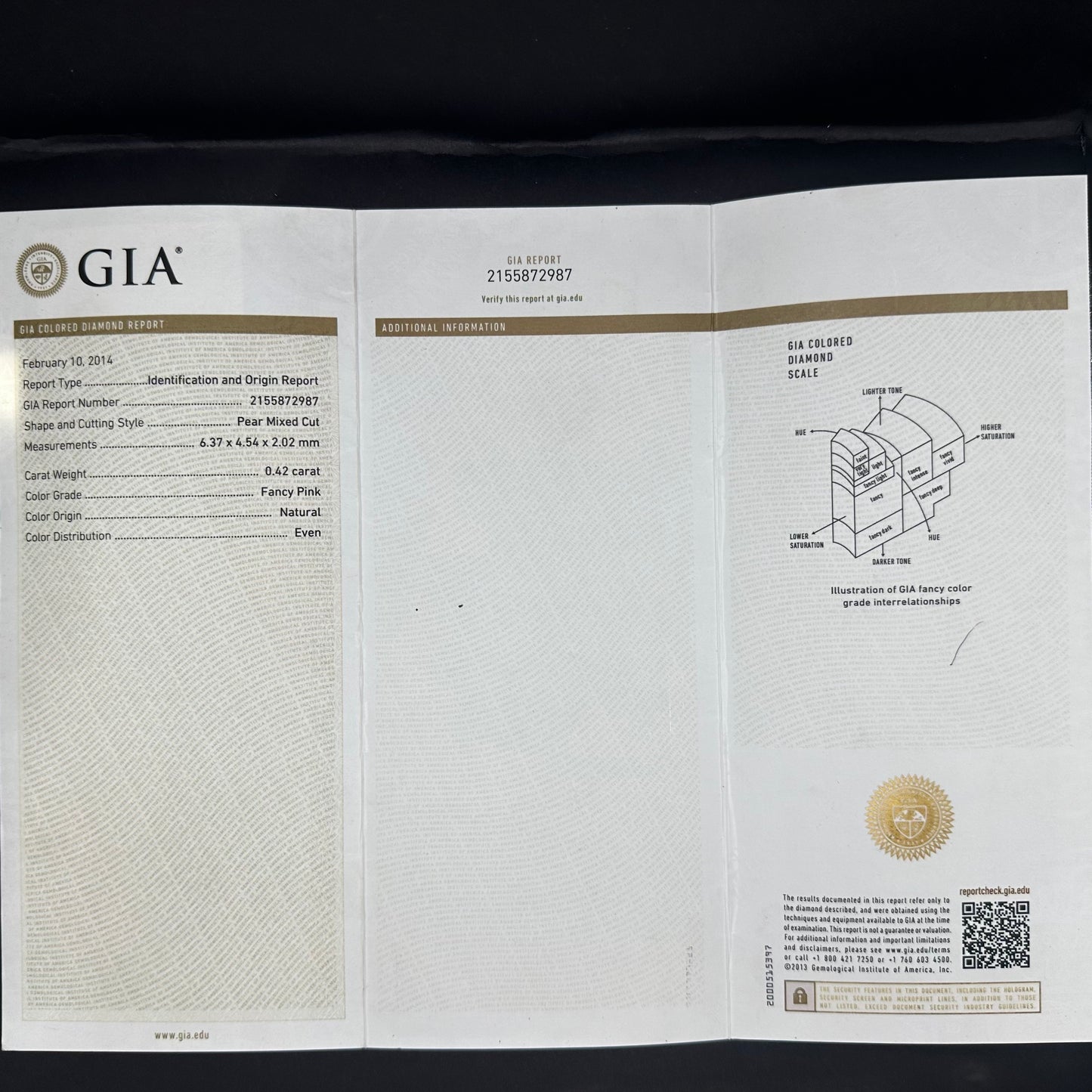 0.42 ct Natural Fancy Pink Diamond Ring – Pear Cut GIA Certified | Double Halo Diamond Ring | Fine Jewelry